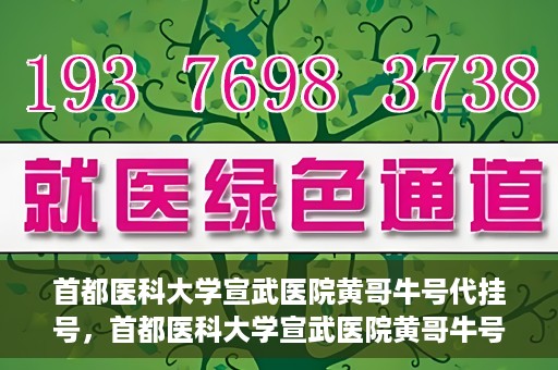首都医科大学宣武医院黄哥牛号代挂号，首都医科大学宣武医院黄哥牛号助您轻松预约挂号