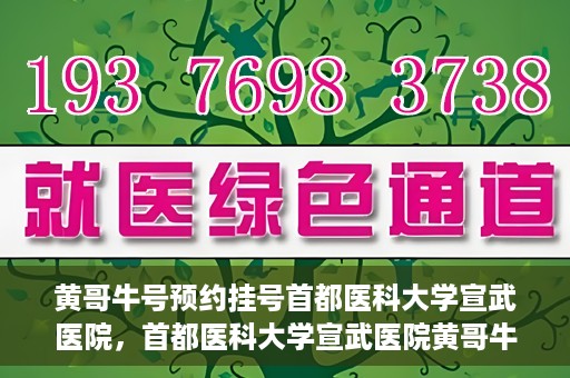 黄哥牛号预约挂号首都医科大学宣武医院，首都医科大学宣武医院黄哥牛号预约挂号指南
