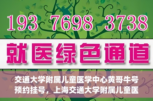 交通大学附属儿童医学中心黄哥牛号预约挂号，上海交通大学附属儿童医学中心黄哥牛专家预约挂号攻略