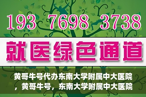 黄哥牛号代办东南大学附属中大医院，黄哥牛号，东南大学附属中大医院代办服务