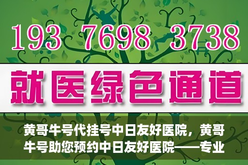 黄哥牛号代挂号中日友好医院，黄哥牛号助您预约中日友好医院——专业代挂号服务