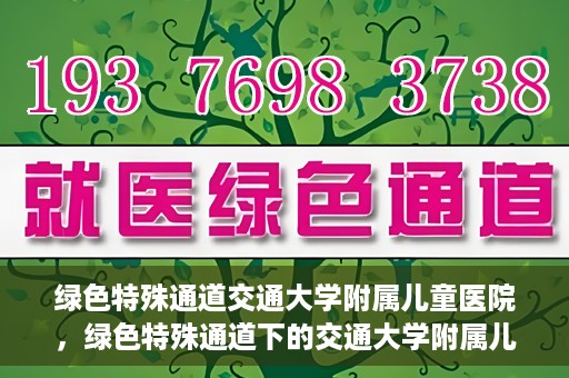 绿色特殊通道交通大学附属儿童医院，绿色特殊通道下的交通大学附属儿童医院守护之路