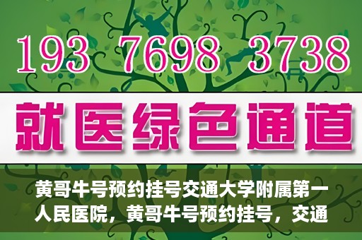 黄哥牛号预约挂号交通大学附属第一人民医院，黄哥牛号预约挂号，交通大学附属第一人民医院就医新体验