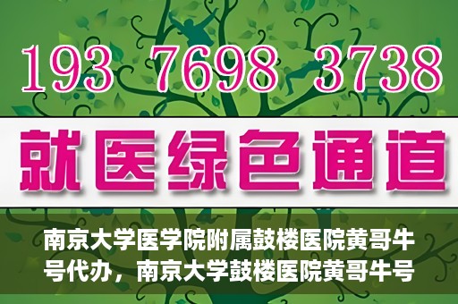 南京大学医学院附属鼓楼医院黄哥牛号代办，南京大学鼓楼医院黄哥牛号代办，就医新选择与信赖之选