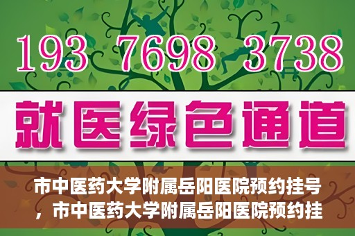 市中医药大学附属岳阳医院预约挂号，市中医药大学附属岳阳医院预约挂号攻略，便捷就医从这里开始