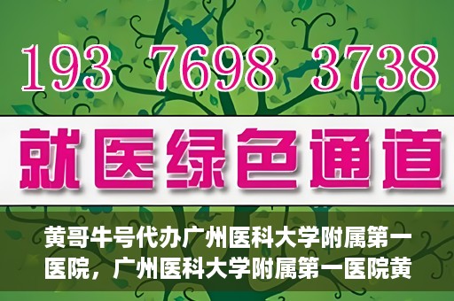 黄哥牛号代办广州医科大学附属第一医院，广州医科大学附属第一医院黄哥牛号代办服务