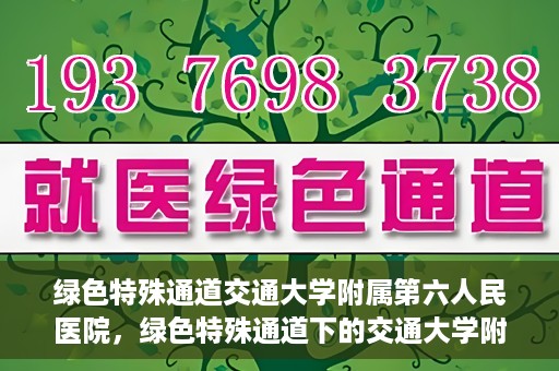 绿色特殊通道交通大学附属第六人民医院，绿色特殊通道下的交通大学附属第六人民医院探索