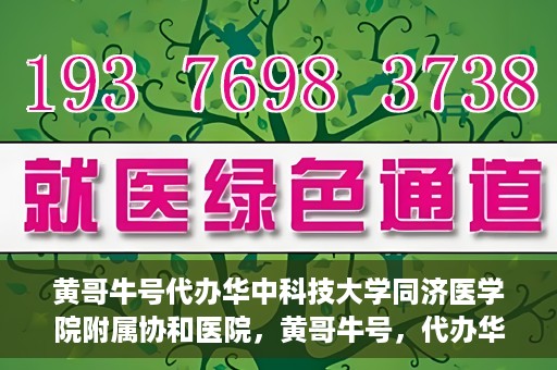 黄哥牛号代办华中科技大学同济医学院附属协和医院，黄哥牛号，代办华中科技大学同济医学院附属协和医院业务办理全攻略