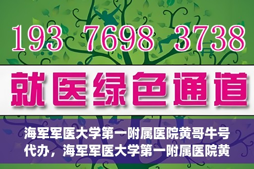 海军军医大学第一附属医院黄哥牛号代办，海军军医大学第一附属医院黄哥牛号代办，揭秘背后的故事