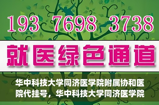 华中科技大学同济医学院附属协和医院代挂号，华中科技大学同济医学院附属协和医院代挂号服务详解
