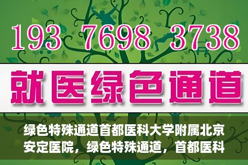 绿色特殊通道首都医科大学附属北京安定医院，绿色特殊通道，首都医科大学附属北京安定医院的探索与实践