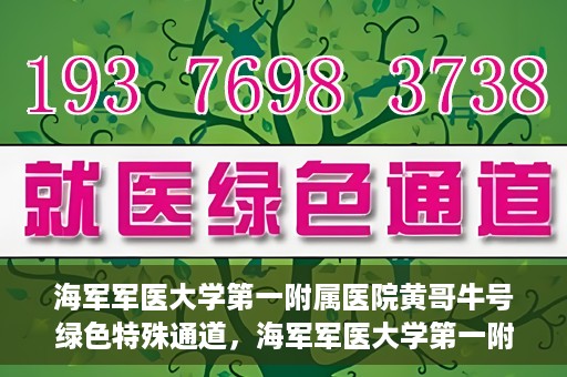 海军军医大学第一附属医院黄哥牛号绿色特殊通道，海军军医大学第一附属医院黄哥牛号，绿色特殊通道开启
