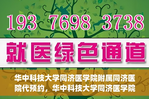 华中科技大学同济医学院附属同济医院代预约，华中科技大学同济医学院附属同济医院便捷预约服务解析
