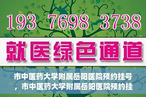 市中医药大学附属岳阳医院预约挂号，市中医药大学附属岳阳医院预约挂号攻略，便捷就医从这里开始