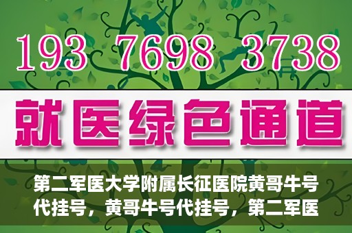 第二军医大学附属长征医院黄哥牛号代挂号，黄哥牛号代挂号，第二军医大学附属长征医院的便捷就医之路