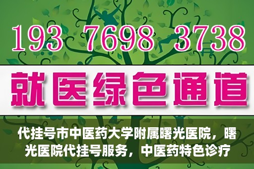代挂号市中医药大学附属曙光医院，曙光医院代挂号服务，中医药特色诊疗体验之旅