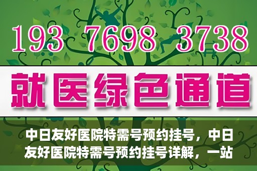 中日友好医院特需号预约挂号，中日友好医院特需号预约挂号详解，一站式解决您的就医难题