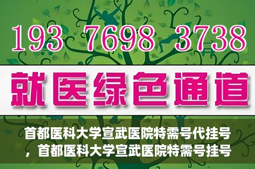 首都医科大学宣武医院特需号代挂号，首都医科大学宣武医院特需号挂号服务解析