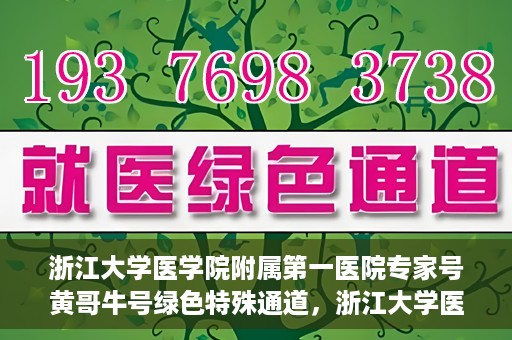 浙江大学医学院附属第一医院专家号黄哥牛号绿色特殊通道，浙江大学医学院附属第一医院专家号黄哥牛号，绿色特殊通道揭秘