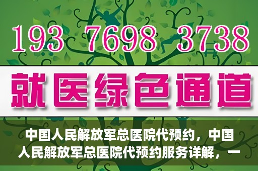 中国人民解放军总医院代预约，中国人民解放军总医院代预约服务详解，一站式预约解决方案助力就医无忧