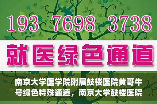 南京大学医学院附属鼓楼医院黄哥牛号绿色特殊通道，南京大学鼓楼医院黄哥牛号，绿色特殊通道的开启