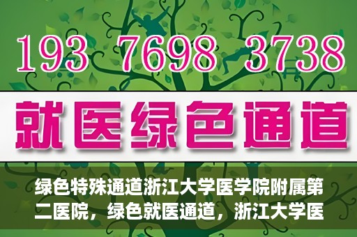 绿色特殊通道浙江大学医学院附属第二医院，绿色就医通道，浙江大学医学院附属第二医院的探索与实践