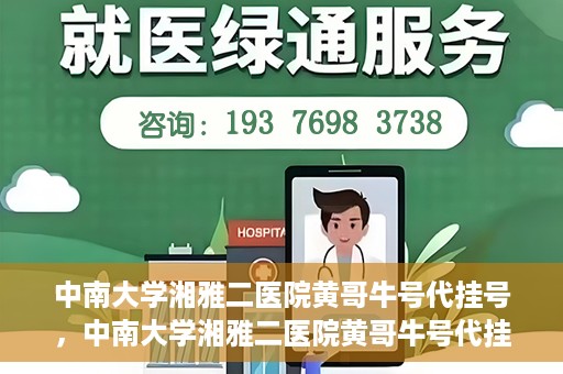 中南大学湘雅二医院黄哥牛号代挂号，中南大学湘雅二医院黄哥牛号代挂号，便捷就医背后的故事