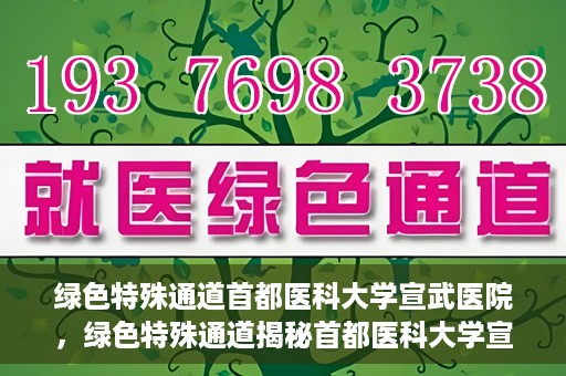 绿色特殊通道首都医科大学宣武医院，绿色特殊通道揭秘首都医科大学宣武医院的独特之处