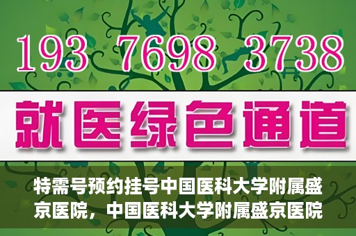 特需号预约挂号中国医科大学附属盛京医院，中国医科大学附属盛京医院特需号预约挂号服务详解
